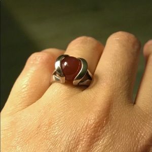 Ladies interchangeable stone ring. Size 6/7